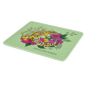 Leopard Yellow GeckoGreen Schneidebrett (Ecke)