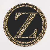Leopard Z Etiketten (Design 1)