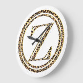Leopard Z Große Wanduhr (Winkel)