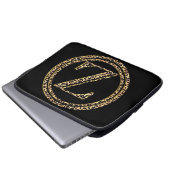 Leopard Z Laptopschutzhülle (Vorne Knopf)