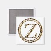 Leopard Z Magnet (Vorderseite/Rückseite)