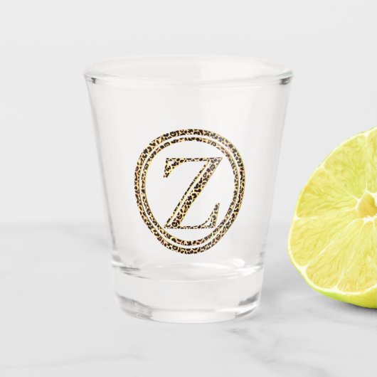 Leopard Z Schnapsglas (Vorderseite)