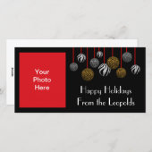 Leopard Zebra Feiertagskarte (Vorne/Hinten)