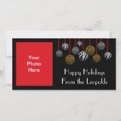 Leopard Zebra Feiertagskarte (Vorderseite)