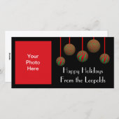 Leopard Zebra Feiertagskarte (Vorne/Hinten)