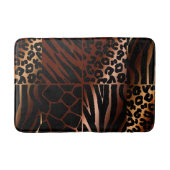 Leopard, Zebra, Giraffe, Tigermuster Badematte (Vorderseite)