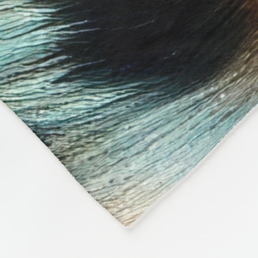 Leopard Zeichnend Hard Pastel Fleecedecke (Ecke)