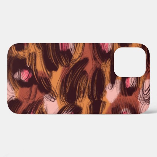 Leopard zeigt afrikanisches Tiermuster Case-Mate iPhone Hülle (Rückseite (Horizontal))