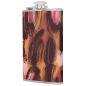 Leopard zeigt afrikanisches Tiermuster Flachmann (Links)