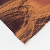 Leopard zeigt afrikanisches Tiermuster Fleecedecke (Ecke)