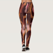 Leopard zeigt afrikanisches Tiermuster Leggings (Rückseite)