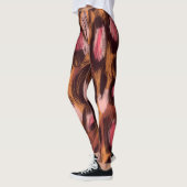 Leopard zeigt afrikanisches Tiermuster Leggings (Links)