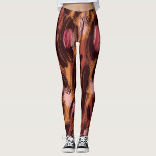 Leopard zeigt afrikanisches Tiermuster Leggings