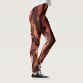 Leopard zeigt afrikanisches Tiermuster Leggings (Rechts)