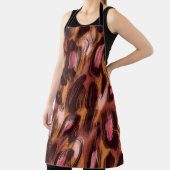 Leopard zeigt afrikanisches Tiermuster Schürze (InSitu)