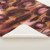Leopard zeigt afrikanisches Tiermuster Sherpadecke (3/4)