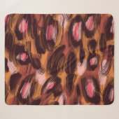 Leopard zeigt afrikanisches Tiermuster Sherpadecke (Vorderseite (Horizontal))