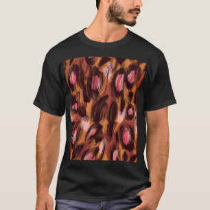 Leopard zeigt afrikanisches Tiermuster T-Shirt