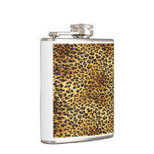 Leopard zeigt Camouflage-Mustermalerei Flachmann (Rechts)