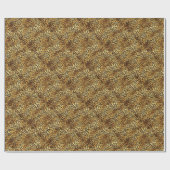 Leopard zeigt Camouflage-Mustermalerei Geschenkpapier (Flach)