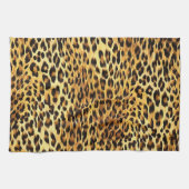Leopard zeigt Camouflage-Mustermalerei Geschirrtuch (Horizontal)