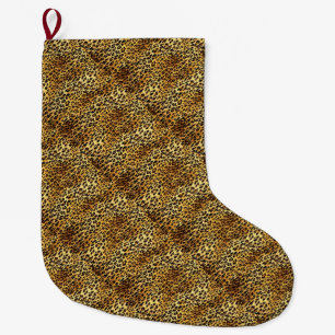 Leopard zeigt Camouflage-Mustermalerei Großer Weihnachtsstrumpf