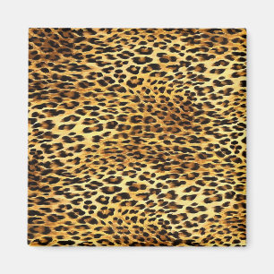 Leopard zeigt Camouflage-Mustermalerei Magnet