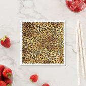 Leopard zeigt Camouflage-Mustermalerei Serviette (Beispiel)