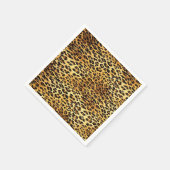 Leopard zeigt Camouflage-Mustermalerei Serviette (Ecke)