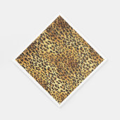 Leopard zeigt Camouflage-Mustermalerei Serviette (Ecke)
