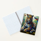 Leopard Zen: Künstlerische Dschungel-Umgebung Notizblock (Innenseite)