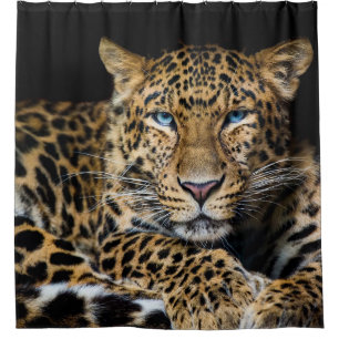 Leopard Zoo Illustration in der nördlichen China Duschvorhang