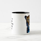 Leopard Zweifarbige Tasse (Mittel)