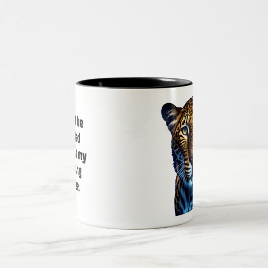 Leopard Zweifarbige Tasse (Mittel)