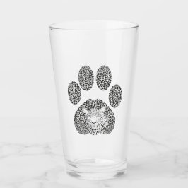 Leopardabdruck Glas