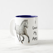 Leopardappaloosa-Liebe-kundengerechte Tasse (Vorderseite Links)