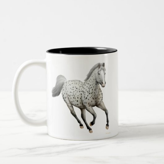 Leopardappaloosa-Tasse Zweifarbige Tasse (Links)