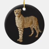 Leopardbild für Circle Ornament (Hinten)
