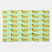 Leopardchauns Geschirrtuch (Horizontal)