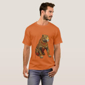 Leoparddruck auf Designer-T - Shirt (Vorne ganz)