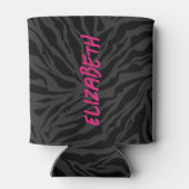 Leoparddruck auf Holzkohle Dosenkühler (Rückseite)