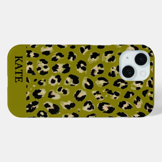 Leoparddruck Case-Mate iPhone Hülle (Rückseite (Horizontal))