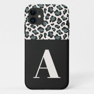 Leoparddruck Ersttypografie fett moderner Chic Case-Mate iPhone Hülle