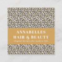 Leoparddruck Ersttypografie fett modernes Gold 