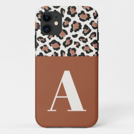 Leoparddruck Ersttypografie Moderne Terrakotta Case-Mate iPhone Hülle