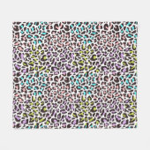 Leoparddruck Fleecedecke (Vorderseite (Horizontal))