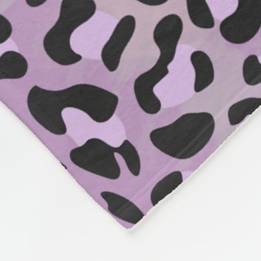Leoparddruck Fleecedecke (Ecke)