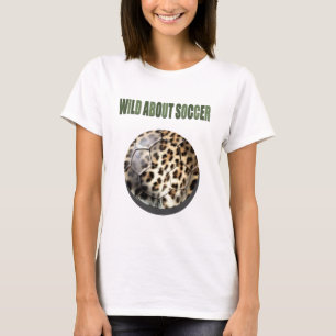 Leoparddruck-Fußball-Fußballfanweste T-Shirt