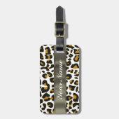 Leoparddruck Gepäckanhänger (Vorderseite vertikal)