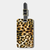 Leoparddruck Gepäckanhänger (Vorderseite vertikal)